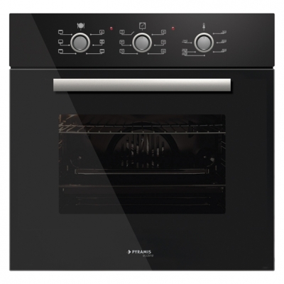 Встраиваемая электрическая духовка Pyramis 60 IN 1007 Black Glass Ecoline (60 IN 1007 Black Glass Ecoline) Изображение №1
