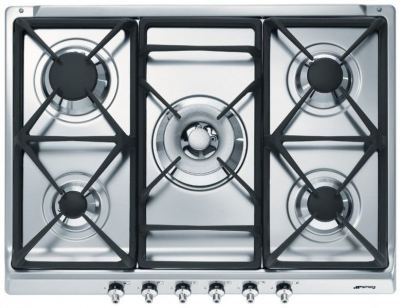 Встраиваемая газовая поверхность Smeg SE70SGH-5 (SE70SGH-5) Изображение №1